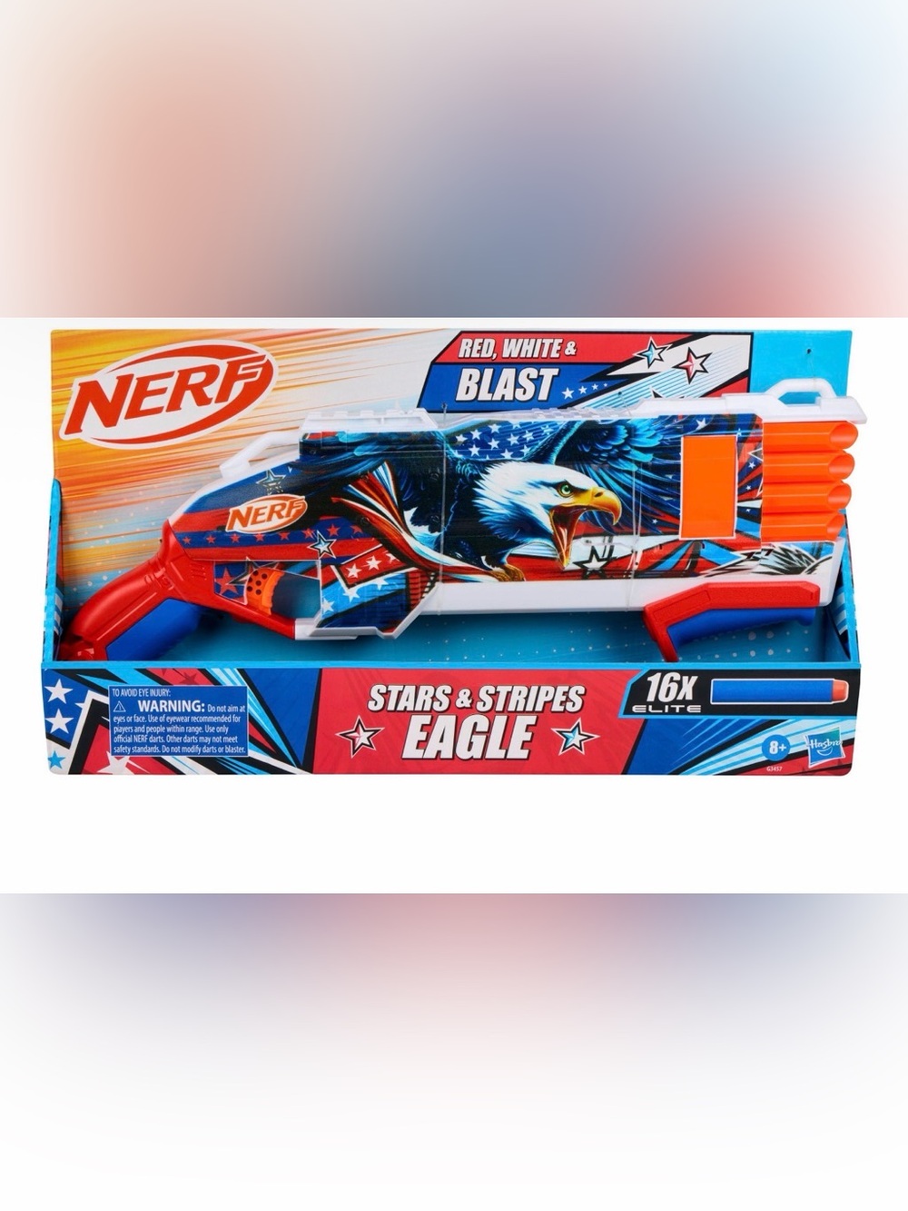 Nerf Stars & Stripes Eagle Blaster - Red, White & Blue